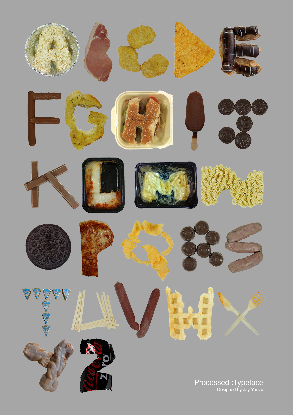 Processed Food Typeface – Dark Delicacy